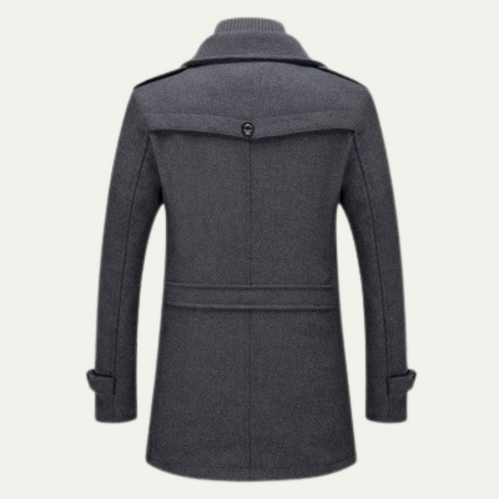 Freja Andersen | Herre uldblanding Double Layer frakke