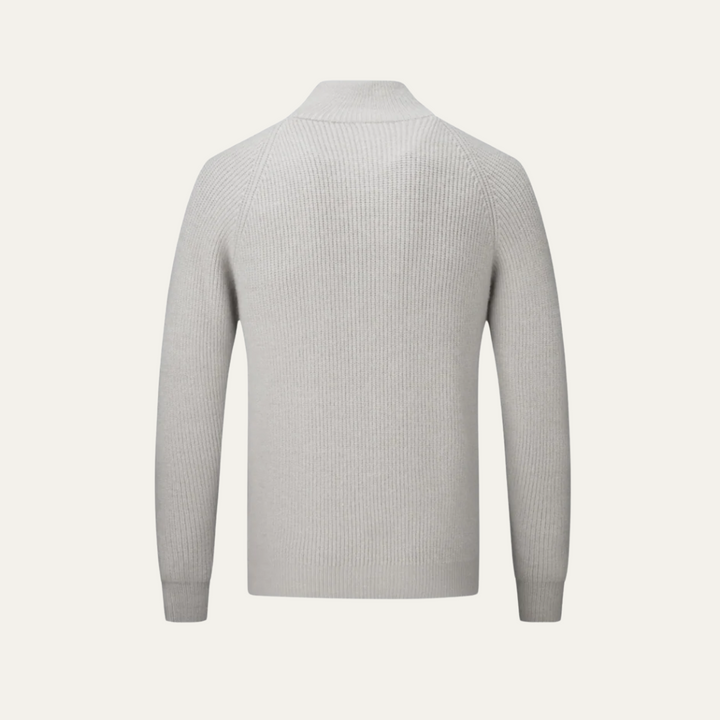 Four Seasons merino uld strikket Zip cardigan trøje til mænd