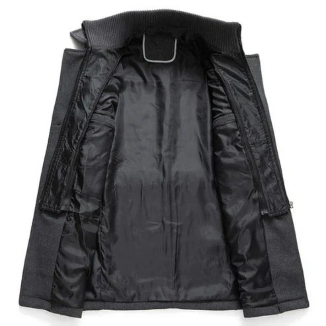 Freja Andersen | Herre uldblanding Double Layer frakke