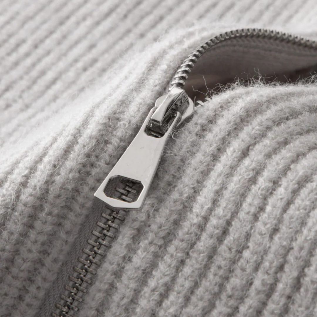 Four Seasons merino uld strikket Zip cardigan trøje til mænd