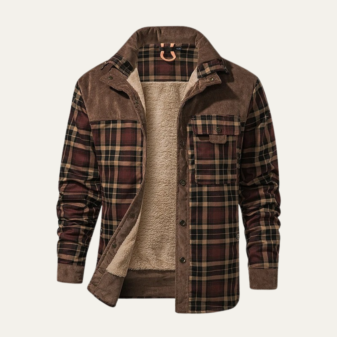 Freja Andersen | Herre Check Plaid fleeceforet Flannel jakke