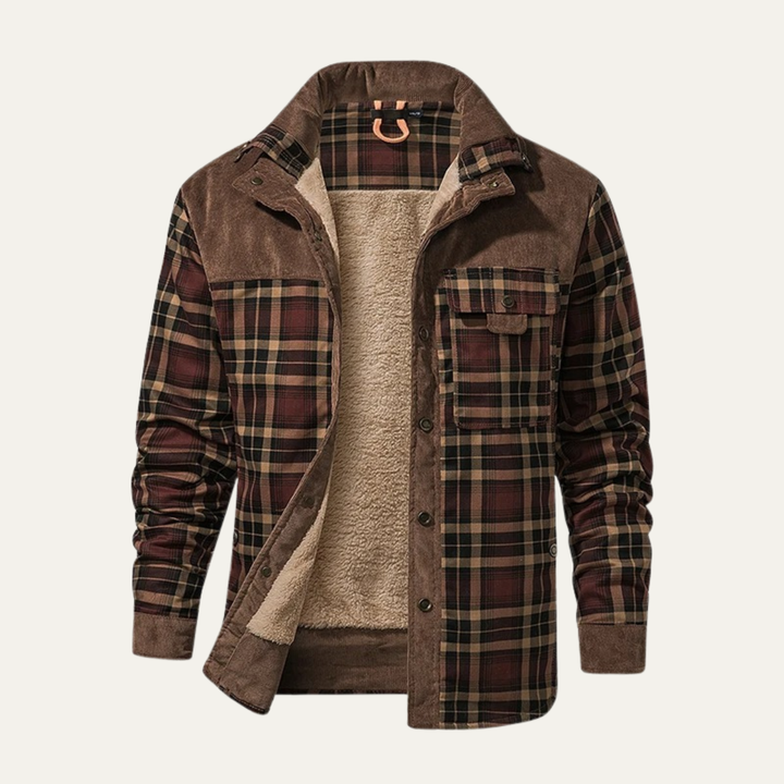 Freja Andersen | Herre Check Plaid fleeceforet Flannel jakke