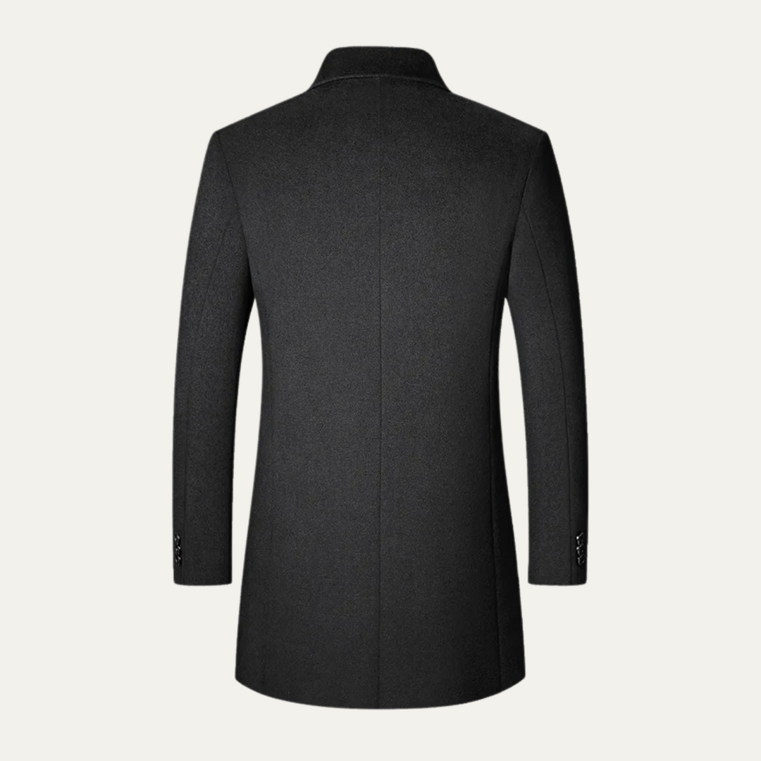 Freja Andersen | Herre Elegant varm lang uldblanding frakke