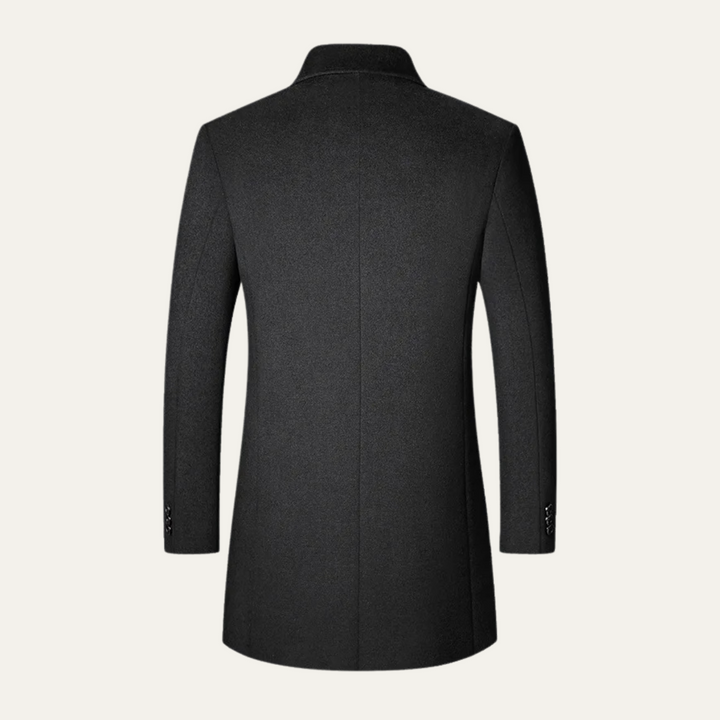 Freja Andersen | Herre Elegant varm lang uldblanding frakke