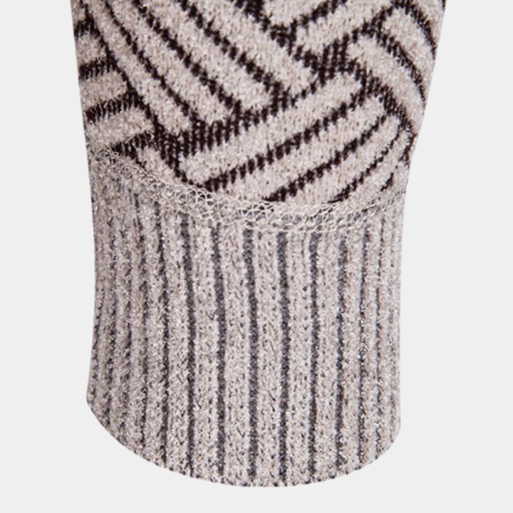 Freja Andersen | Herre varm fleeceforet tyk strikket Full Zip jakke