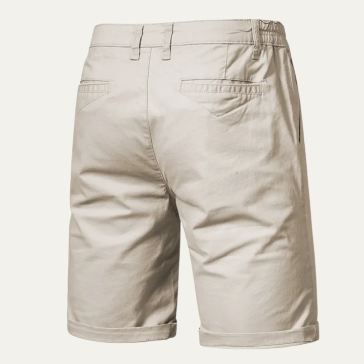 Roseland | Herre Premium bomuld Flat Front sommer shorts