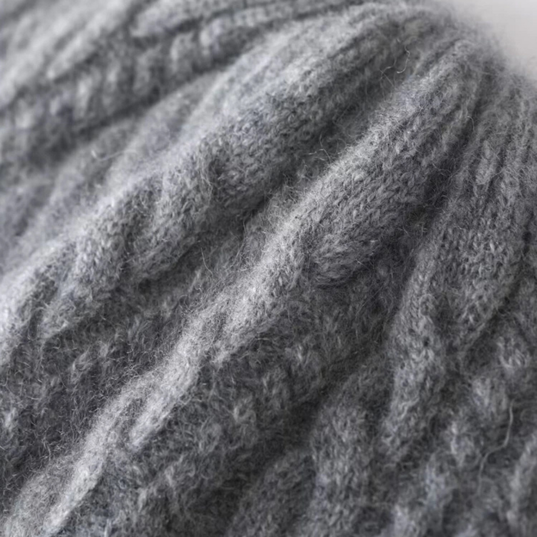 Freja Andersen | Herre klassisk ribstrikket kashmir Beanie