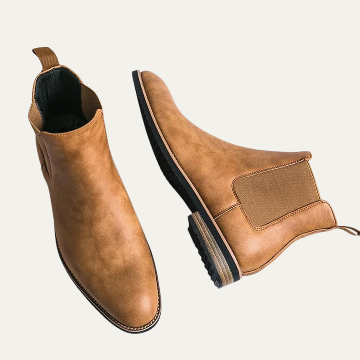 Freja Andersen | Herre Elegant Slip On stilren afslappet Chelsea-støvler