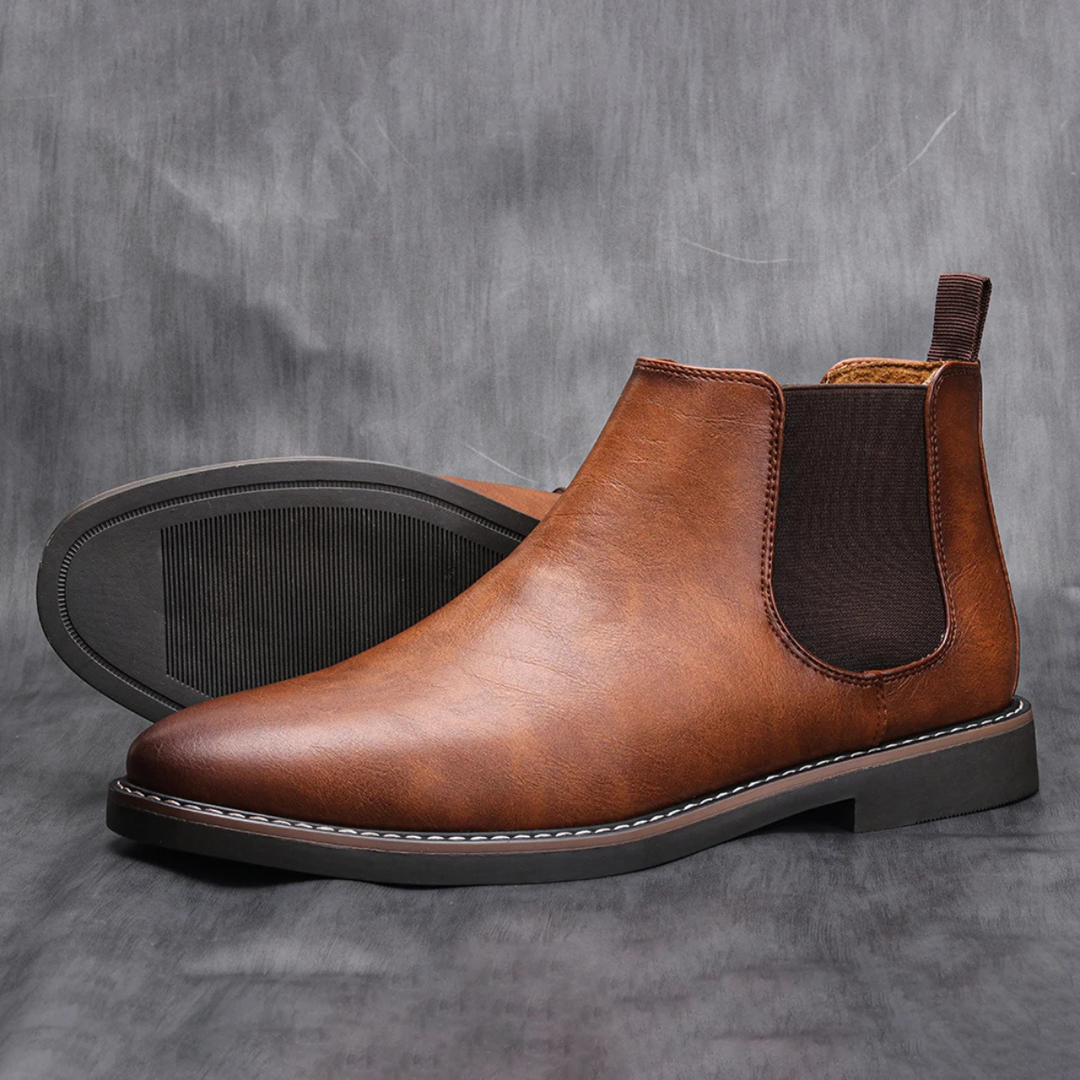 Ridgeview | Herre Retro Slip On Chelsea Ankle støvler
