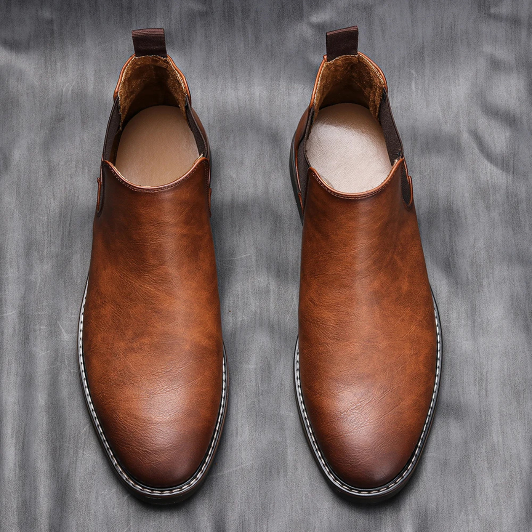Ridgeview | Herre Retro Slip On Chelsea Ankle støvler