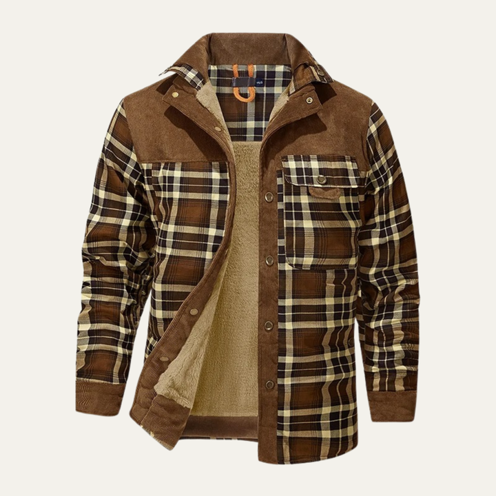 Freja Andersen | Herre Check Plaid fleeceforet Flannel jakke