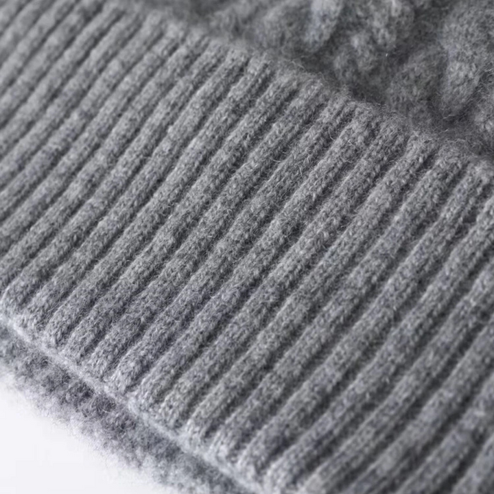 Freja Andersen | Herre klassisk ribstrikket kashmir Beanie