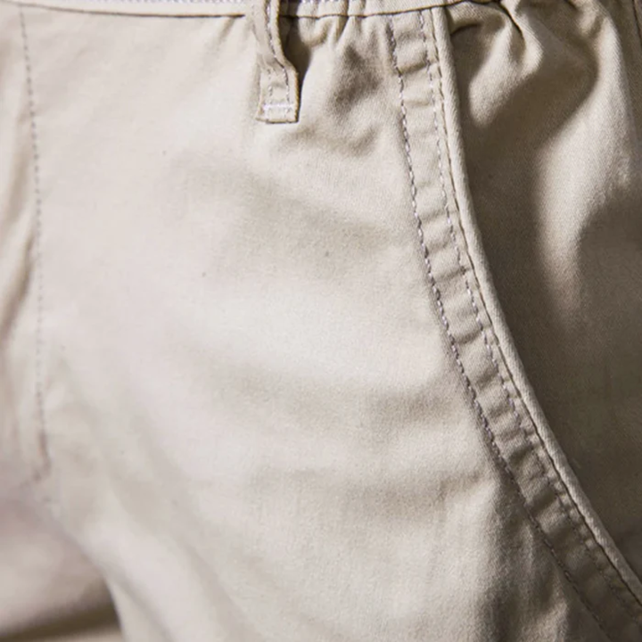 Roseland | Herre Premium bomuld Flat Front sommer shorts
