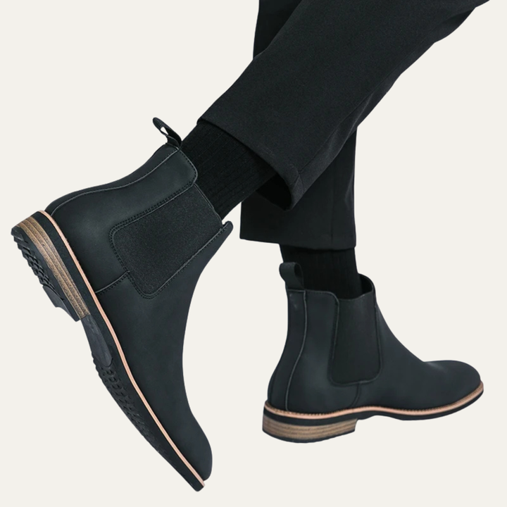 Freja Andersen | Herre Elegant Slip On stilren afslappet Chelsea-støvler