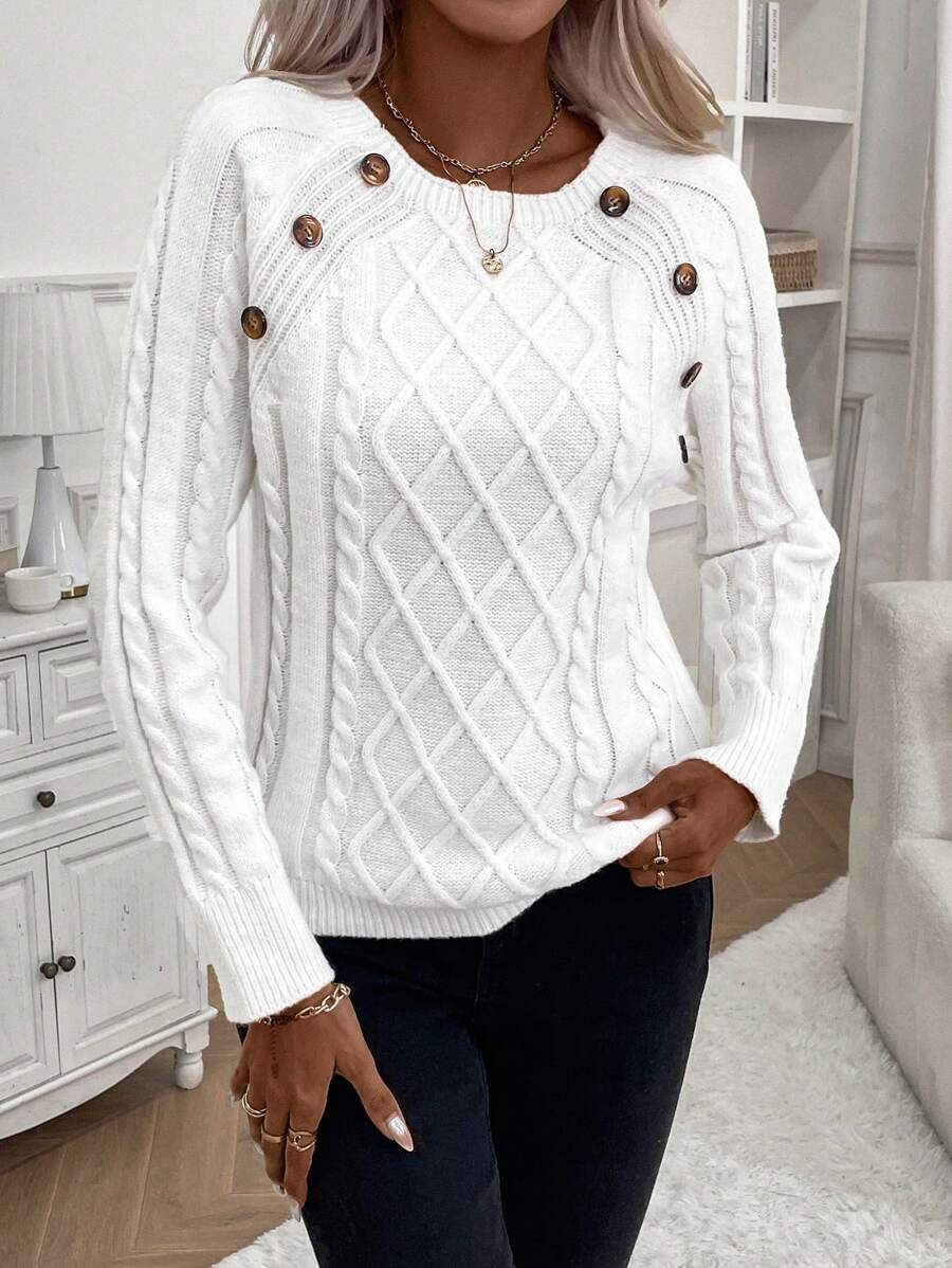 Betsy™ | Knap-detalje kabel jumper — 1