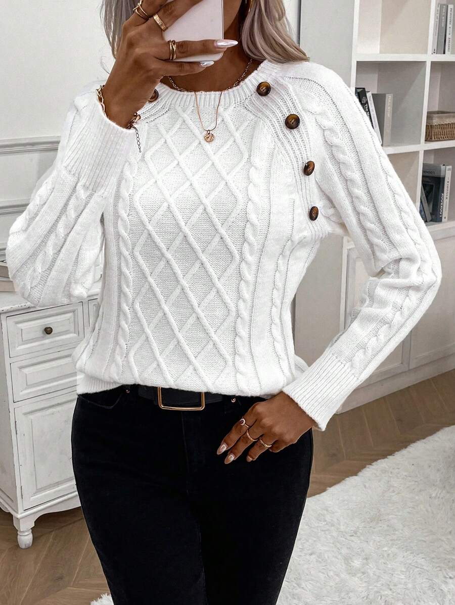 Betsy™ | Knap-detalje kabel jumper — 12