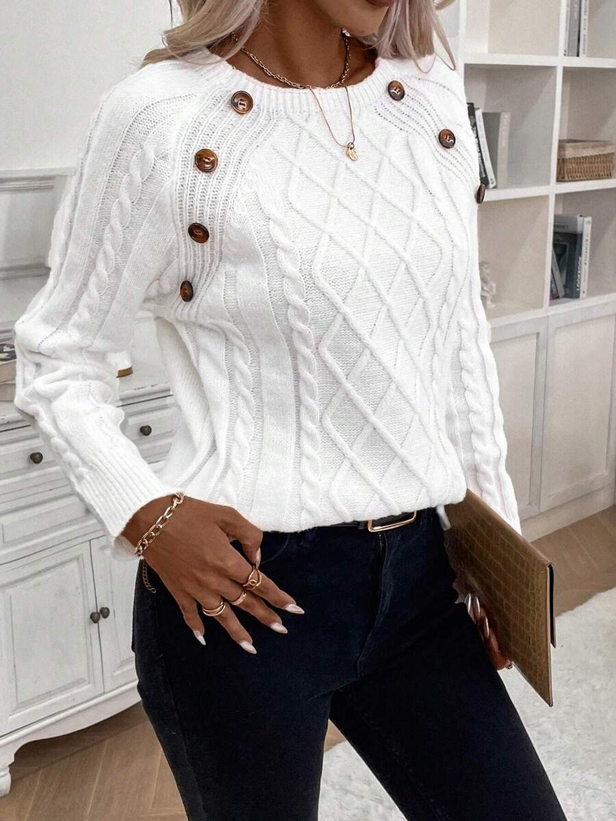 Betsy™ | Knap-detalje kabel jumper — 13
