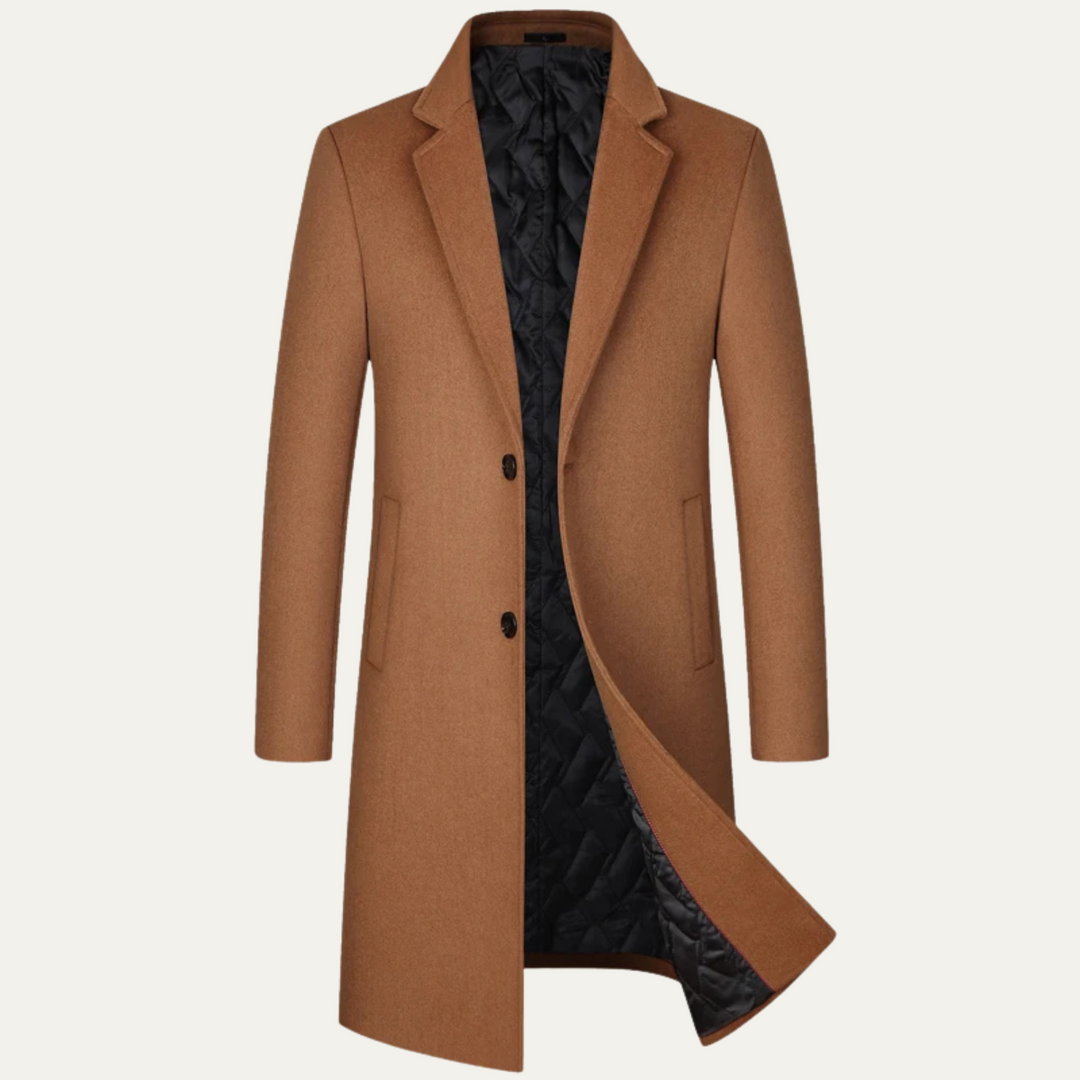 Freja Andersen | Herre Sophisticated Longline uld vinter jakke