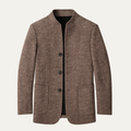 Freja Andersen | Herre varm fleece stående krave til arbejde blazer