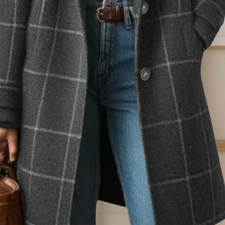 Judith | Lang ternet tweedfrakke — 8