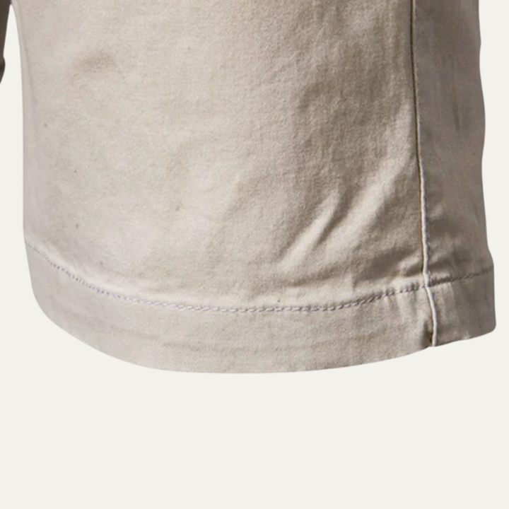 Roseland | Herre Premium bomuld Flat Front sommer shorts
