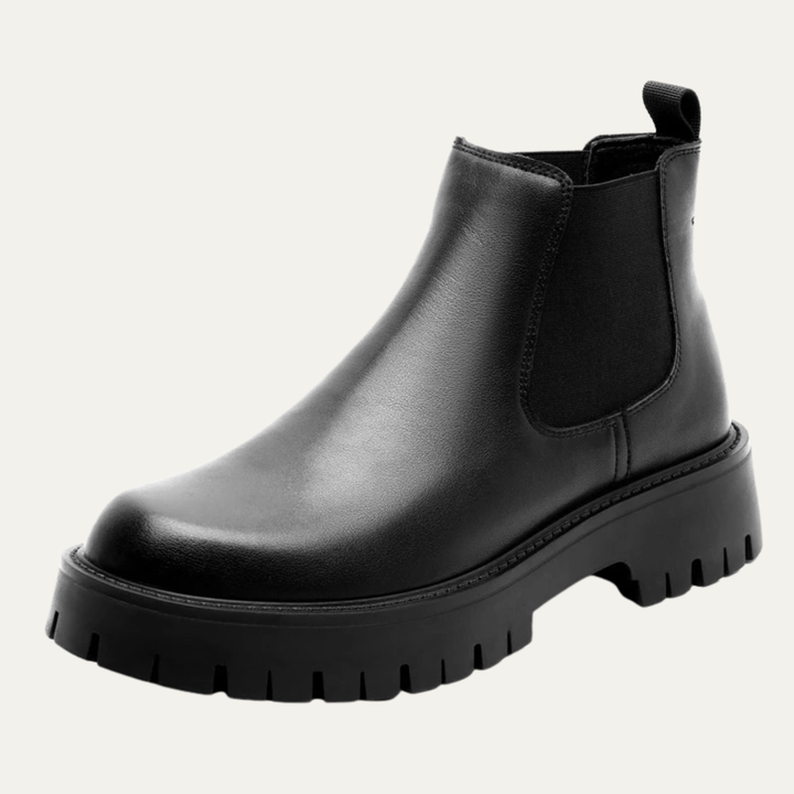 Cagliari | Herre British Style Platform læder Ankle Chelsea-støvler