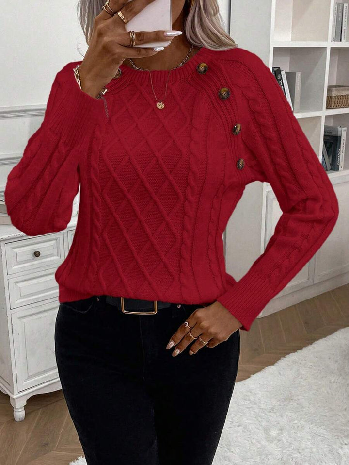 Betsy™ | Knap-detalje kabel jumper — 24