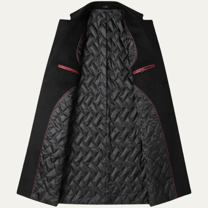 Freja Andersen | Herre Sophisticated Longline uld vinter jakke