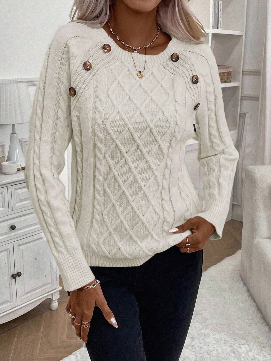 Betsy™ | Knap-detalje kabel jumper — 29
