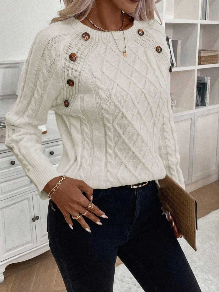 Betsy™ | Knap-detalje kabel jumper — 32