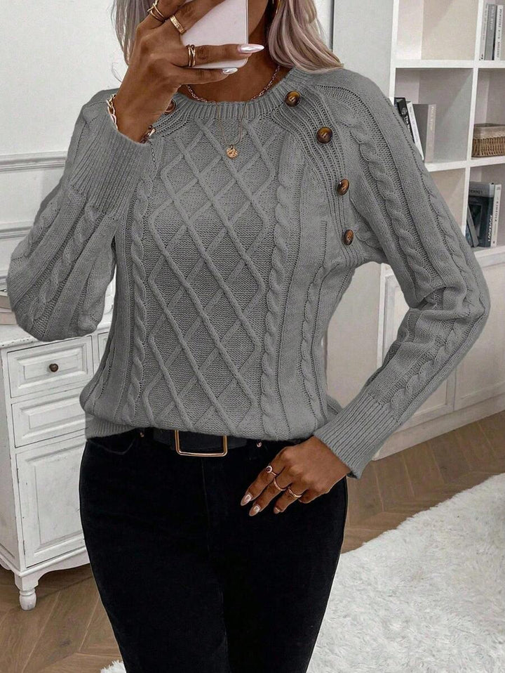 Betsy™ | Knap-detalje kabel jumper — 2