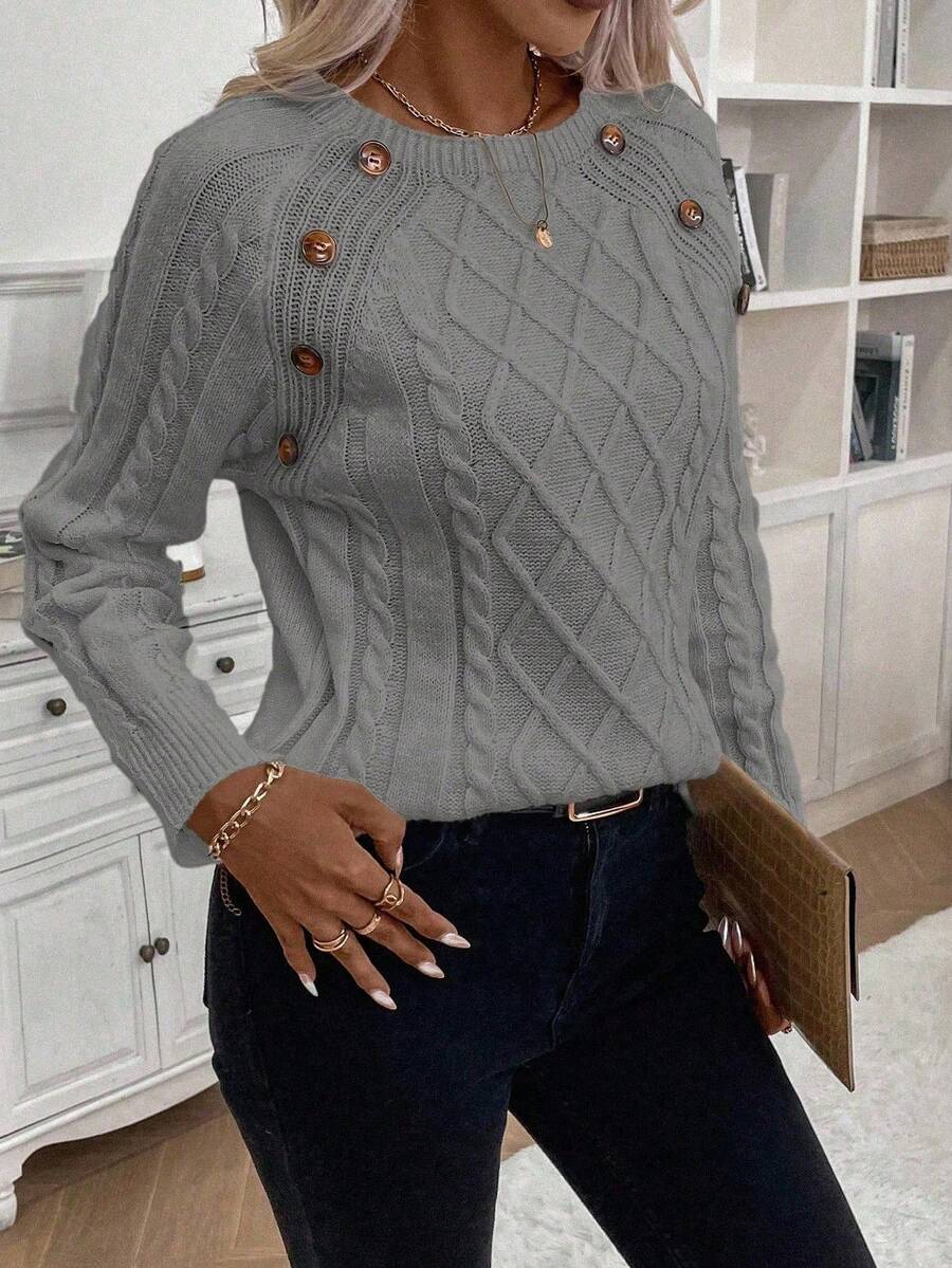 Betsy™ | Knap-detalje kabel jumper — 18