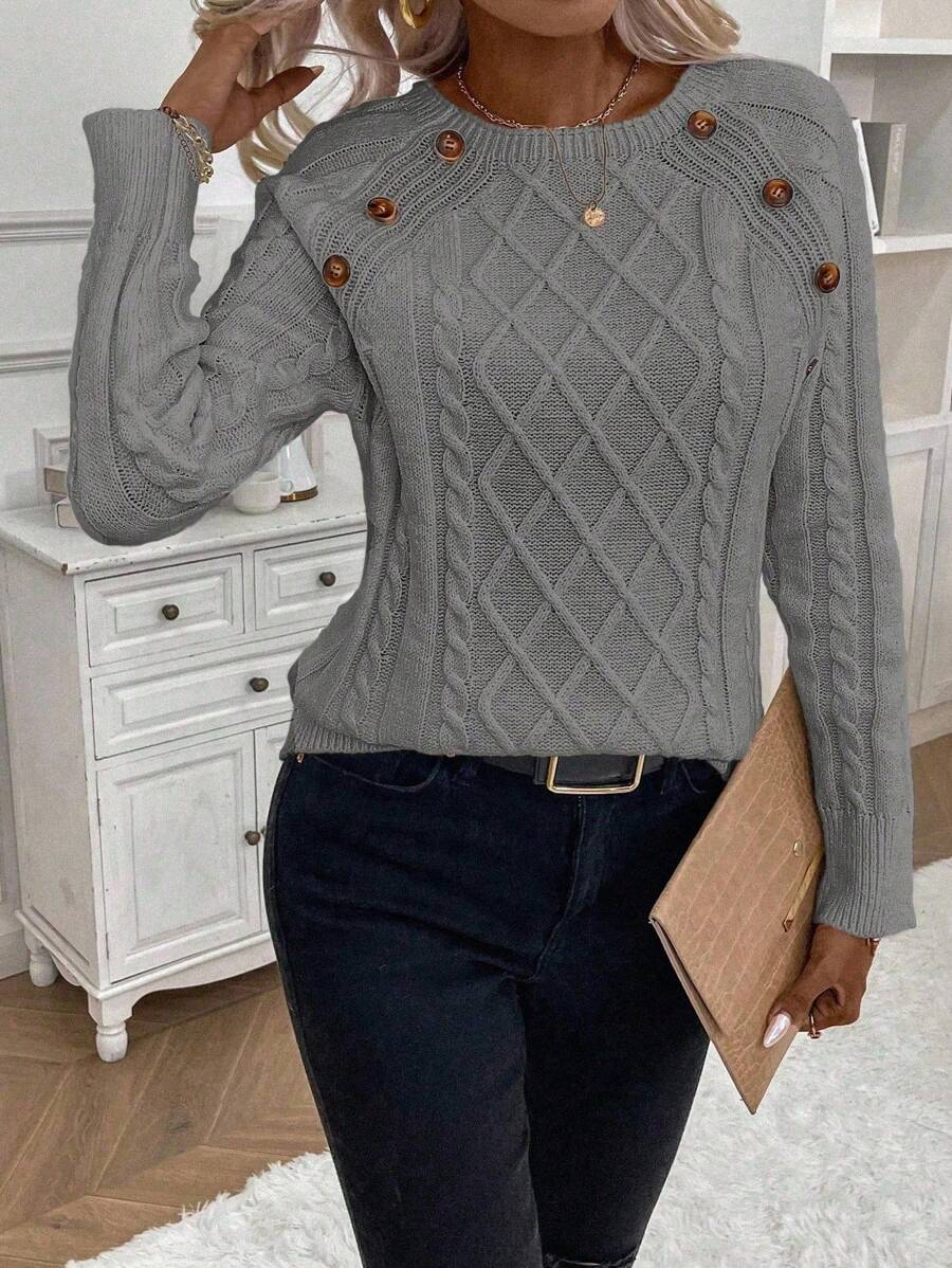 Betsy™ | Knap-detalje kabel jumper — 19