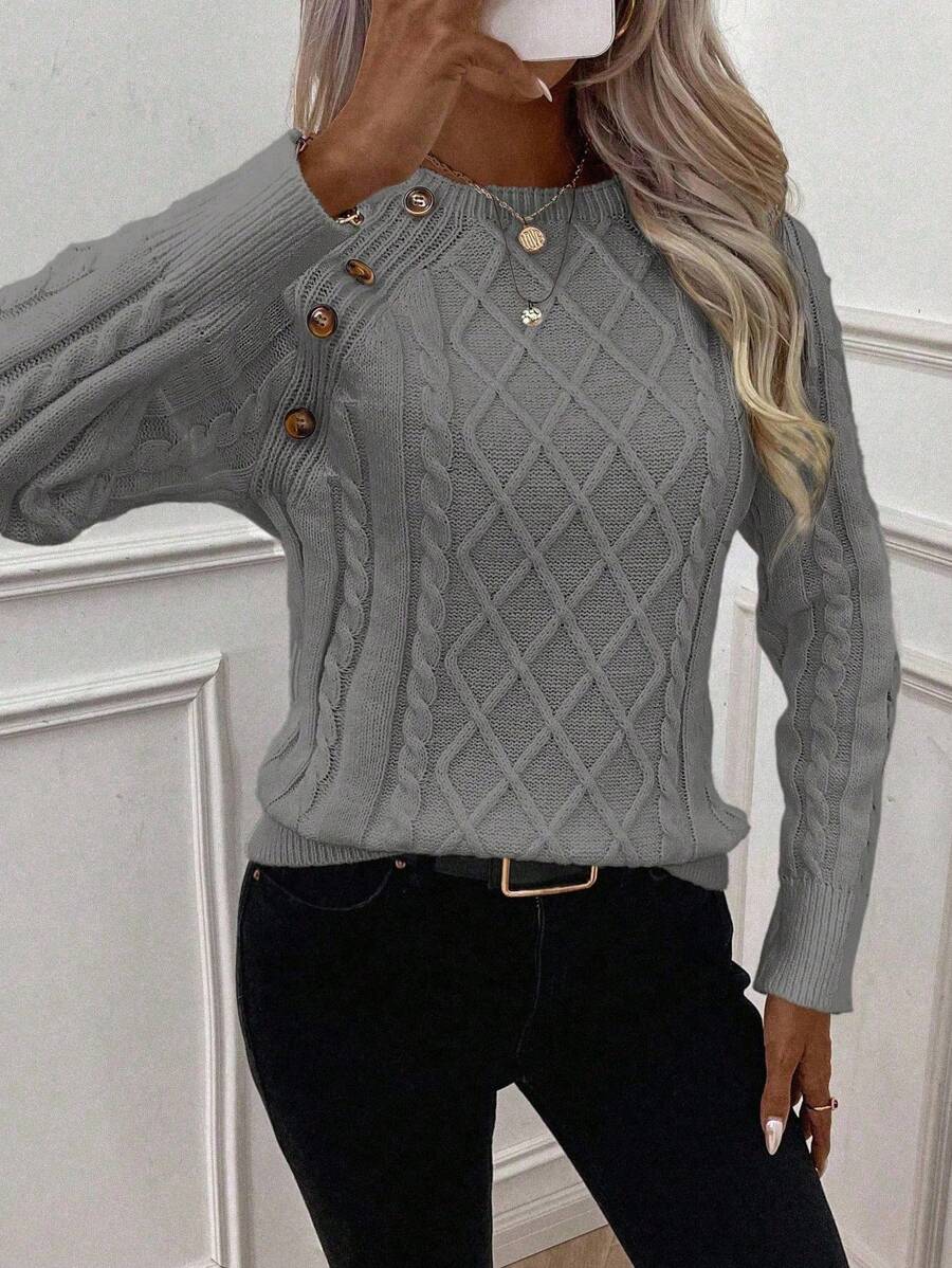 Betsy™ | Knap-detalje kabel jumper — 22