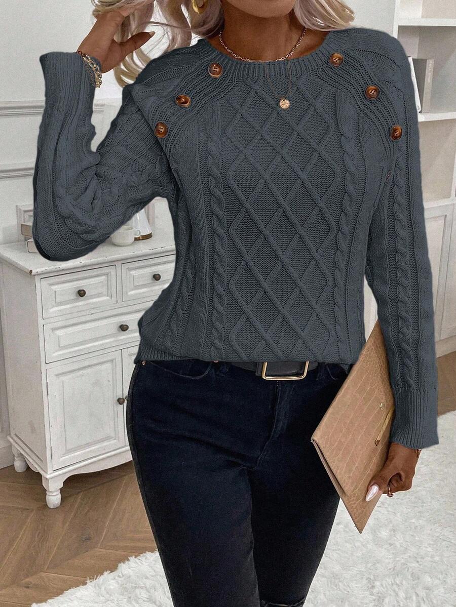 Betsy™ | Knap-detalje kabel jumper — 37