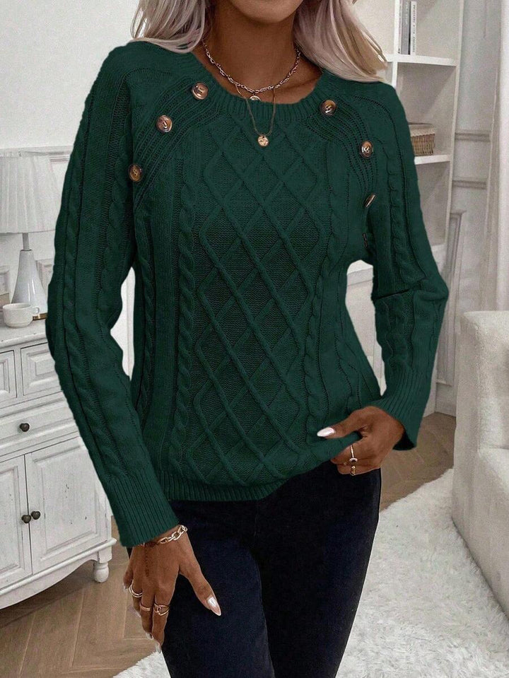 Betsy™ | Knap-detalje kabel jumper — 40