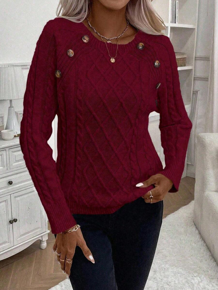Betsy™ | Knap-detalje kabel jumper — 46