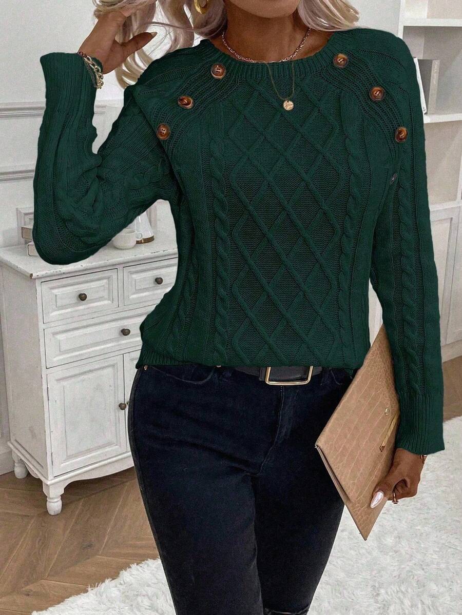 Betsy™ | Knap-detalje kabel jumper — 42
