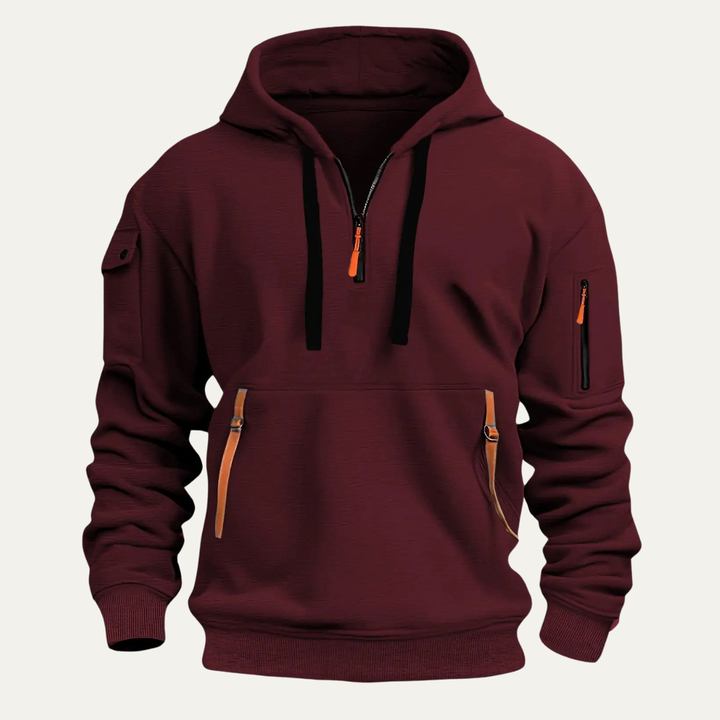 Freja Andersen | Herre moderne Durable Multi Pocket Hoodie jakke