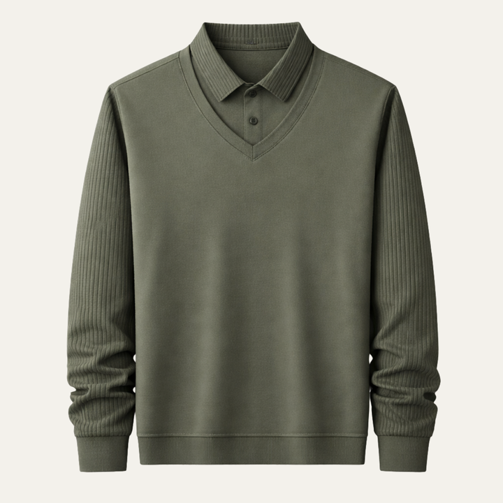Freja Andersen | Herre afslappet business strik poloshirt