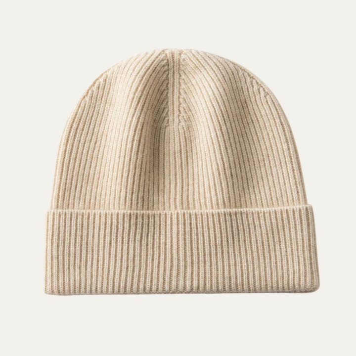 Freja Andersen | Herre blød ribstrikket kashmir Beanie