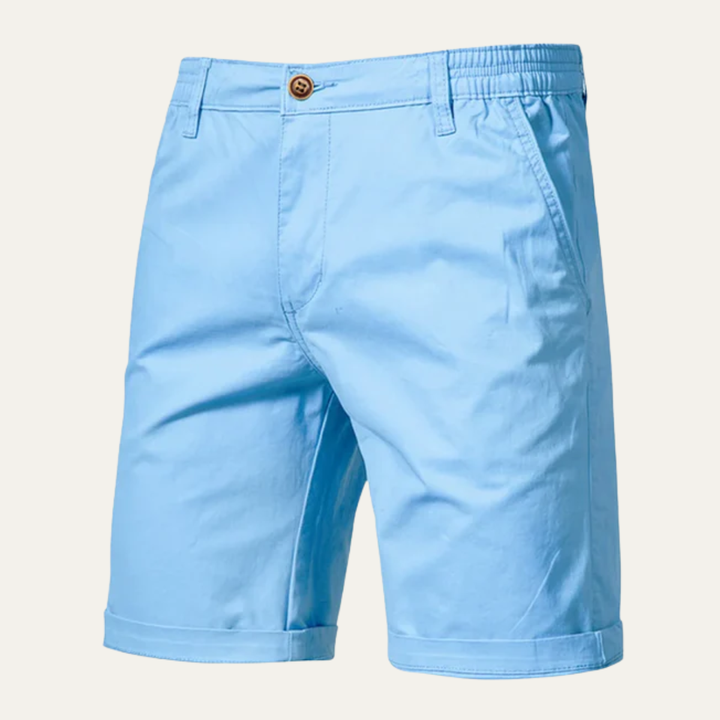 Roseland | Herre Premium bomuld Flat Front sommer shorts