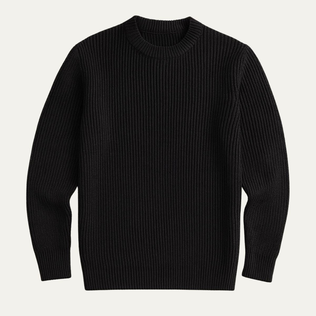 Tokyo merino uld Ribbed O Neck trøje