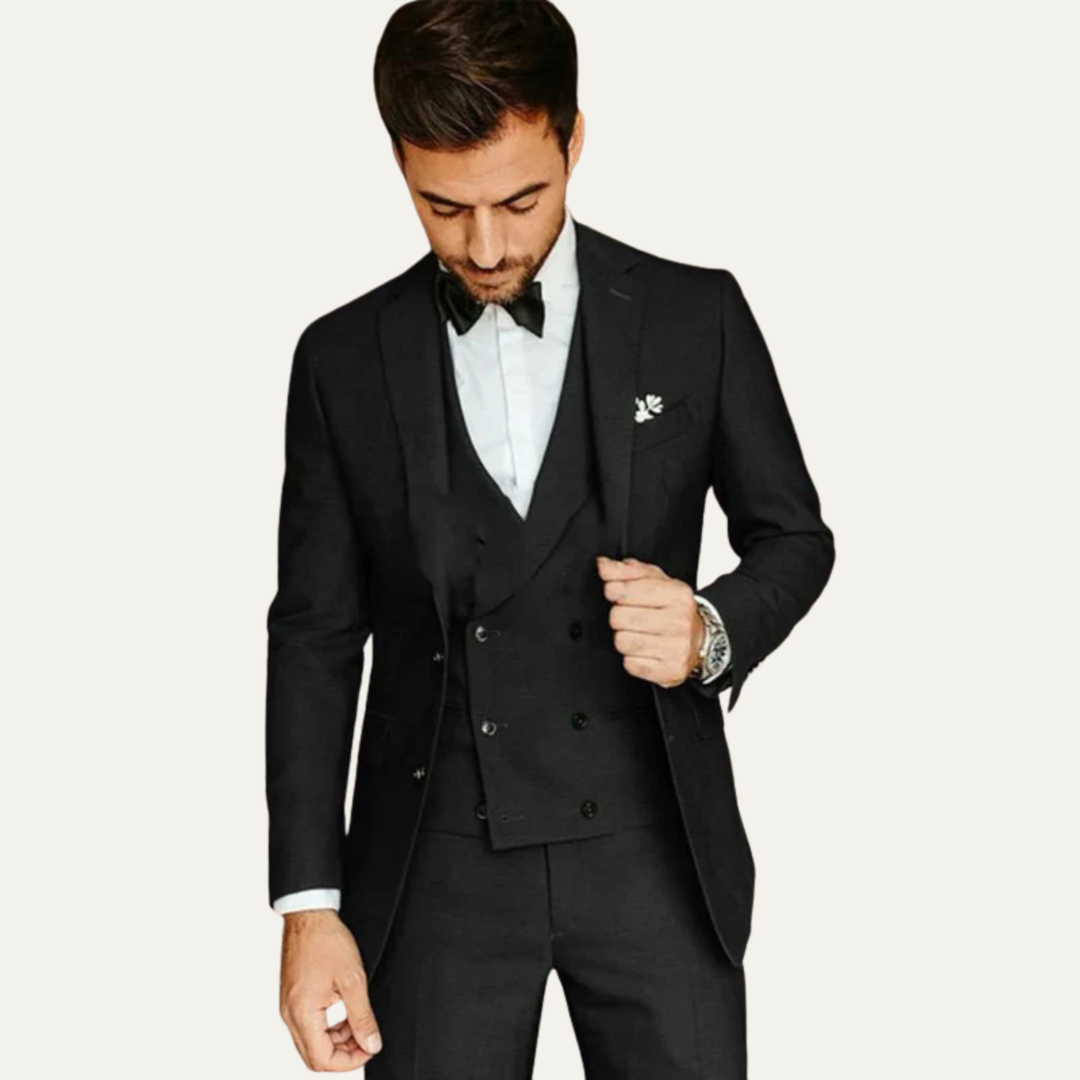 Freja Andersen | Herre 3 Piece slim fit Tuxedo jakkesæt sæt - Formal Wedding & business jakkesæt