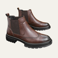 Sarzana | Herre vintage Anti Slip Sole læder Chelsea-støvler