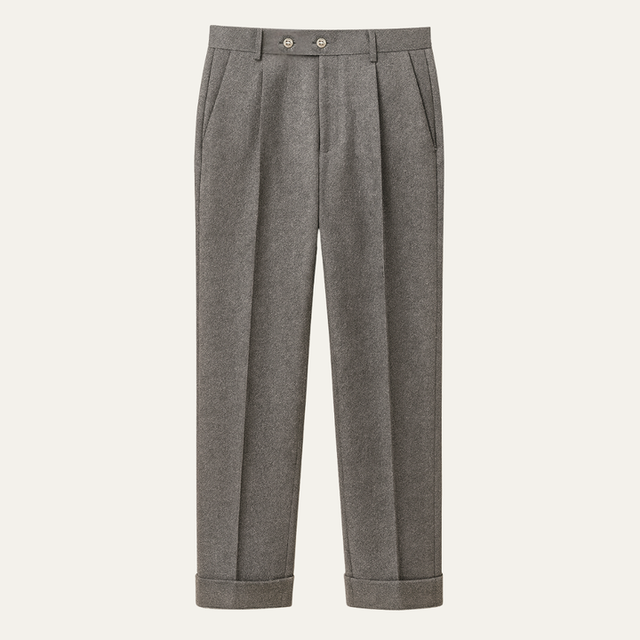 Freja Andersen | Herre High Waisted uld slim fit skræddersyet pæne bukser
