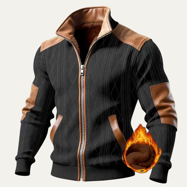 Silverhill Ridge herre strikket fleeceforet varm Zip Up trøje