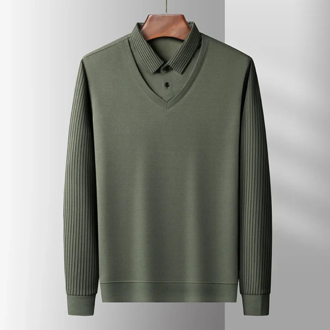 Freja Andersen | Herre afslappet business strik poloshirt
