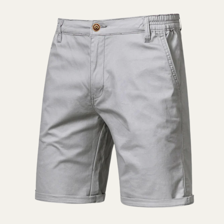 Roseland | Herre Premium bomuld Flat Front sommer shorts