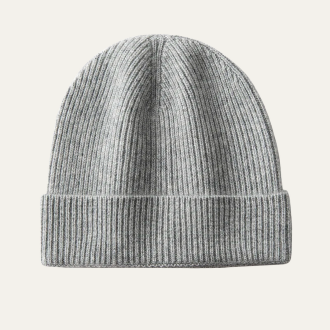 Freja Andersen | Herre blød ribstrikket kashmir Beanie